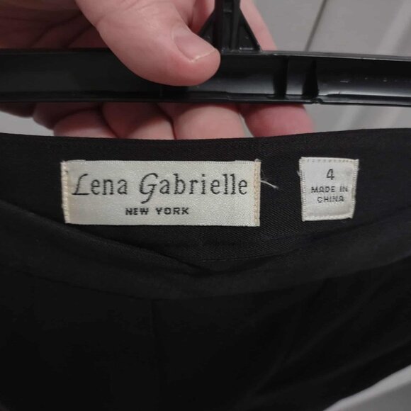 Lena Gabrielle New York Black Flare Skirt Sz 4 NWT PR S1722 - Picture 4 of 4